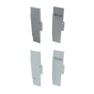 Endestykke Ret til aluminiumsprofil Ti. 2 farver