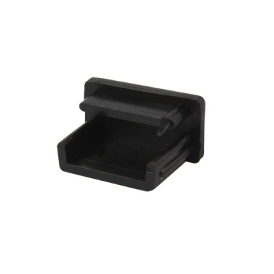 Endestykke med huller til U-profilet. Lav Sort