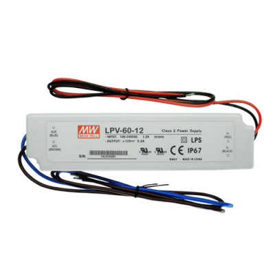 LED driver udendørs IP67 12V 60W