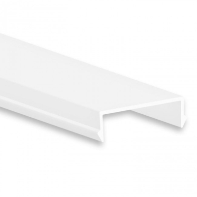 Front plast till EL profiler Hvid 2m